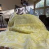 Yellow Dhakai Muslin Saree