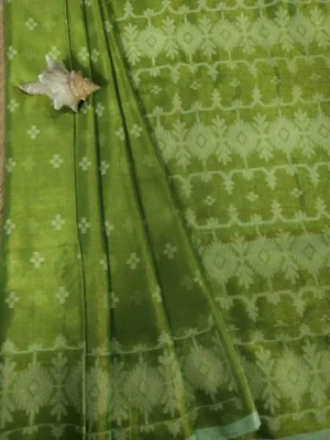 tissue silk saree,green