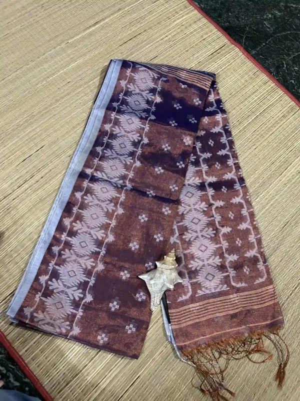 jamdani tissue saree,Lavender/ Mauve Jamdani Tissue