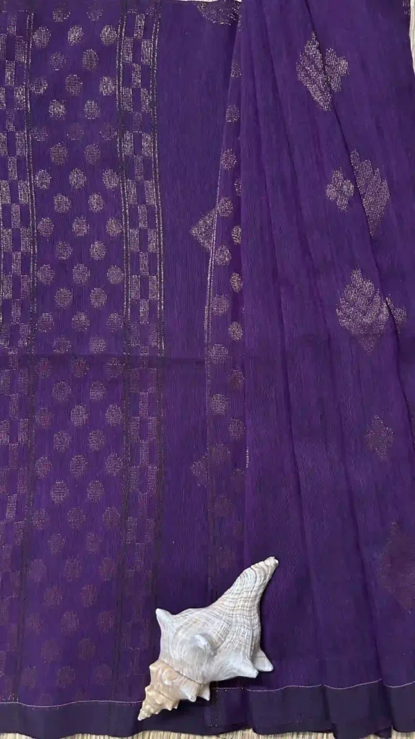 organic linen saree