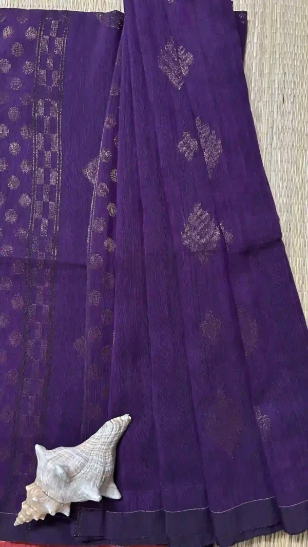 organic linen saree