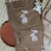 Beige Matka Silk Floral Saree