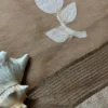 Beige Matka Silk Floral Saree