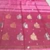 Purple Tussar Zari Buta Saree