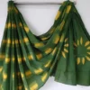 Green Bagru cotton saree