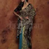 Black and blue patli pallu Pure Cotton Kalamkari jamdani saree