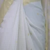 Off White on Golden Zari Boota and Golden Border Chanderi Silk Saree