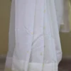 Off White on Golden Zari Boota and Golden Border Chanderi Silk Saree