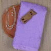 Lilac Crushed cotton Saree with Chikankari work