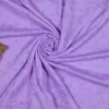 Lilac Crushed cotton Saree with Chikankari work