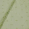 Lime Green Crushed Cotton Chikankari Saree