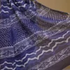 Indigo Hand Block Printed Bagru Cotton Saree