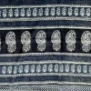 Indigo Hand Block Printed Zari Border Bagru Cotton Saree