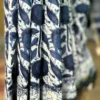 Indigo Hand Block Printed Zari Border Bagru Cotton Saree