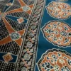 Mustard Yellow Hand Block Printed Zari Border Ajrak Cotton Saree