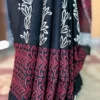 Black Hand Block Printed Bagru Cotton Saree