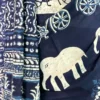 Indigo Hand Block Printed Bagru Cotton Saree
