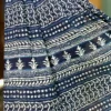 Indigo Hand Block Printed Bagru Cotton Saree