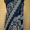 Black Hand Block Printed Bagru Cotton Saree
