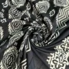 Black Hand Block Printed Bagru Cotton Saree