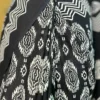 Black Hand Block Printed Bagru Cotton Saree