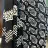 Black Hand Block Printed Bagru Cotton Saree