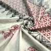 WHITE HAND BLOCK PRINTED BAGRU COTTON SAREE