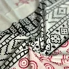 WHITE HAND BLOCK PRINTED BAGRU COTTON SAREE