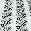 WHITE HAND BLOCK PRINTED BAGRU COTTON SAREE