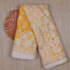 Solar Yellow Georgette Chikankari Saree