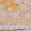 Solar Yellow Georgette Chikankari Saree
