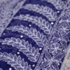 Navy Blue Georgette Chikankari Saree