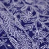 Navy Blue Georgette Chikankari Saree