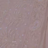 Cream Pure Georgette Pearl Work Lucknowi Chikankari Saree