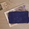 Navy Blue Pure Georgette Mukaish Work Lucknowi Chikankari Saree
