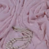 Light Pink Pure Georgette Mukaish Work Lucknowi Chikankari Saree