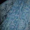 Sky Blue Georgette Chikankari Saree