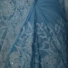Sky Blue Georgette Chikankari Saree