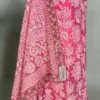 Hot Pink Georgette Chikankari Saree