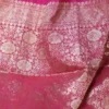 Lavender Benarasi on golden zari par gujrati butta Khadi Chiffon Handloom Sare