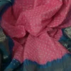 Khaddi Chiffon Handloom buta Benarasi bandej pink sky Saree