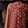 Maroon Benarasi on Ashraffi Butta Khaddi Georgette Handloom saree