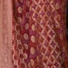 Maroon Benarasi on Ashraffi Butta Khaddi Georgette Handloom saree