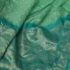 Khaddi Chiffon Handloom Benarasi bandej Green Saree