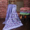 Lavender Dhakai Jamdani Cotton Silk Saree with woven design