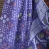 Lavender Dhakai Jamdani Cotton Silk Saree with woven design