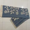 Black on Cream Floral work on Cotton jamdani saree