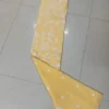 Light Yellow on White Floral work and Butta Cotton Jamdani Saree