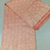 Light Orange on Golden Tanchuee work on Katan silk saree