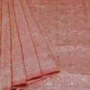 Light Orange on Golden Tanchuee work on Katan silk saree